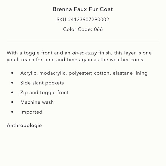 ANTHROPOLOGIE XS Brenna Faux Fur Coat in Pink • Coral Fuzzy Furry Toggle Jacket - Picture 10 of 15